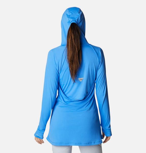 Columbia PFG Respool Hoodies Blue For Women's NZ29658 New Zealand